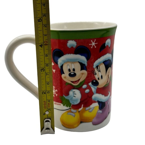 Disney Mickey & Minnie Mouse Christmas Holiday Coffee Mug - 12 oz By Kcare - Picture 6 of 6
